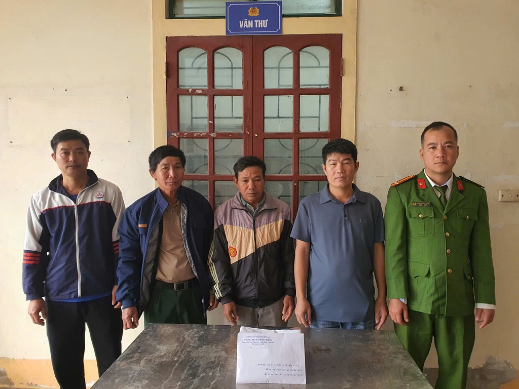 Các đối tượng tại cơ quan Công an