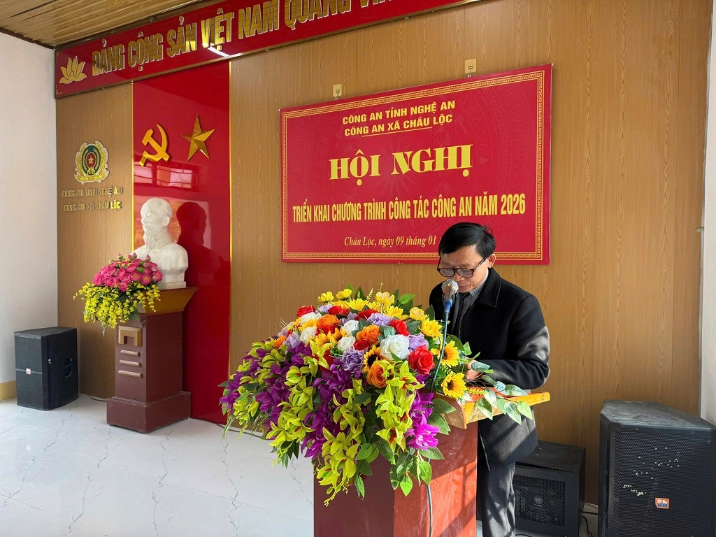 Đồng chí Lương Thanh Phúc – Bí thư Đảng ủy, Chủ tịch HĐND xã phát biểu chỉ đạo tại Hội nghị