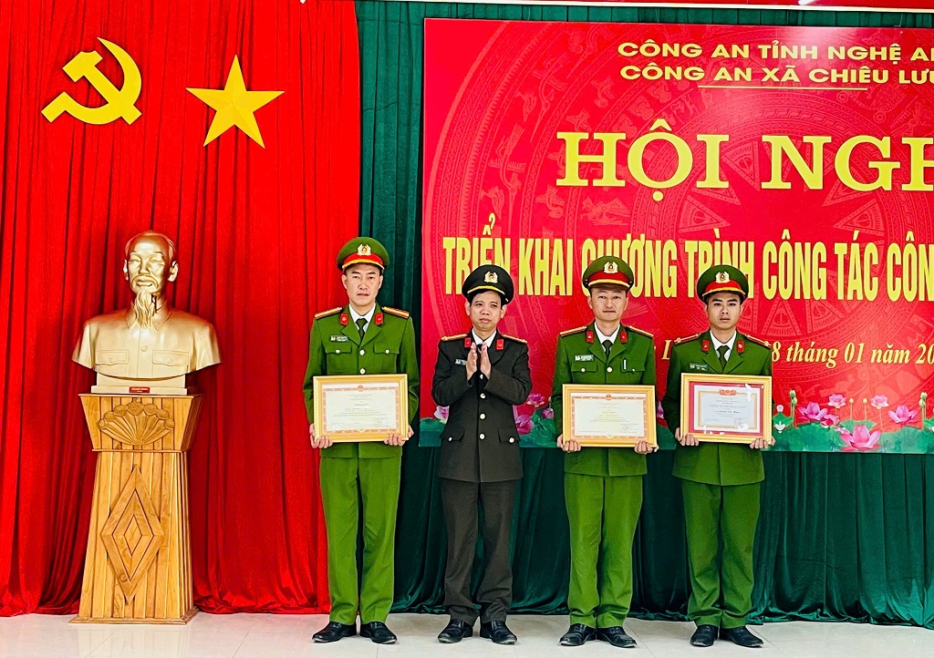 Công an xã Chiêu Lưu tổ chức Hội nghị triển khai chương trình công tác công an năm 2026