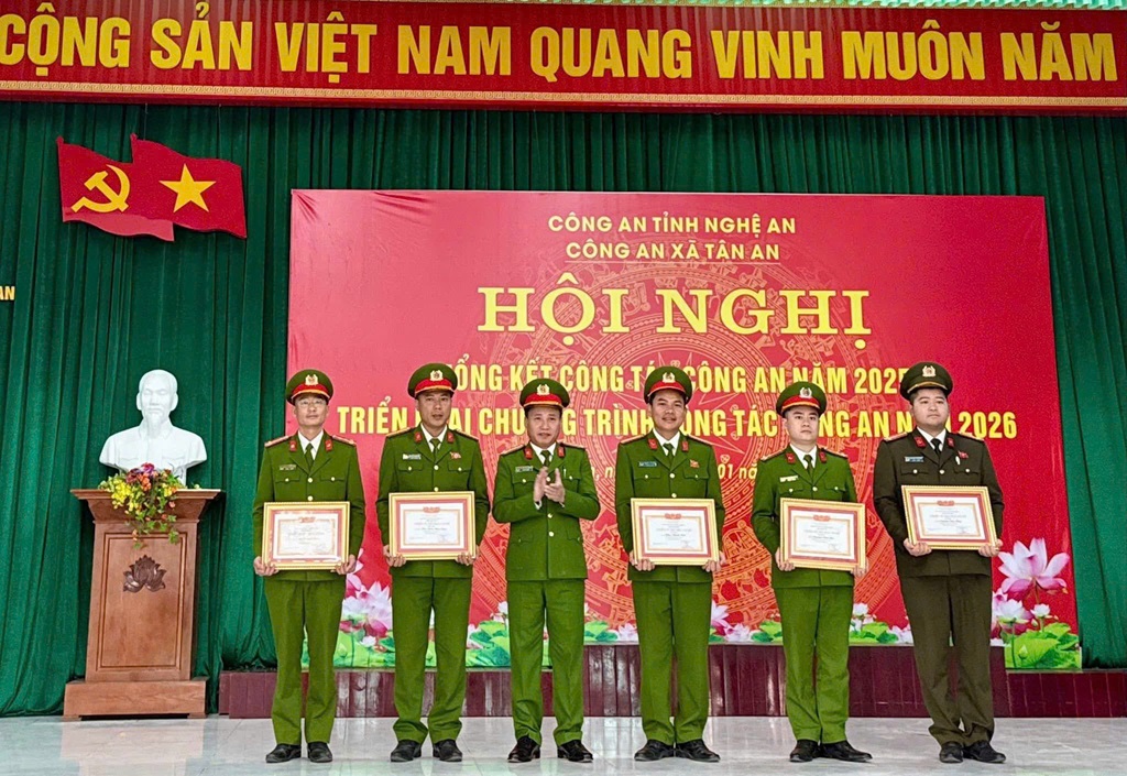 Công an xã Tân An triển khai nhiệm vụ công tác năm 2026
