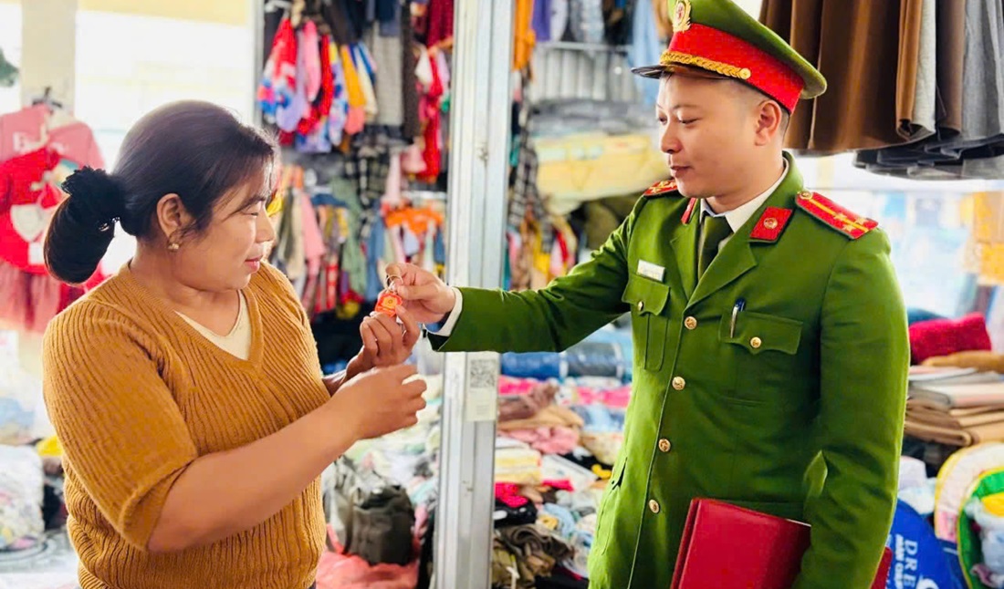 Công an xã Đông Lộc triển khai mô hình 