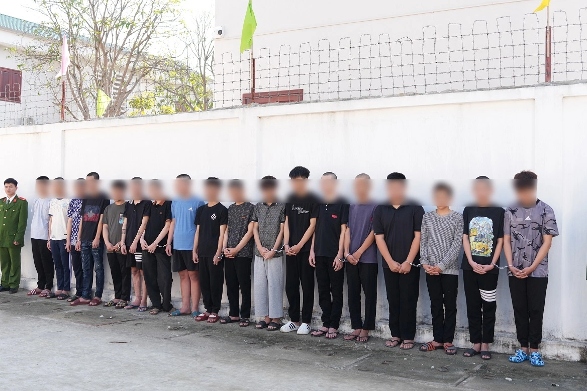 Các đối tượng tại cơ quan Công an