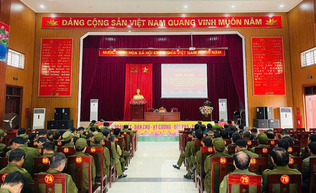 Xã Đức Châu triển khai công tác bảo đảm ANTT phục vụ bầu cử