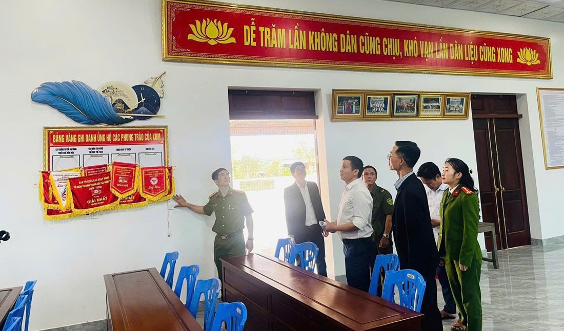 Công an xã Đông Lộc bảo đảm an ninh, trật tự phục vụ bầu cử