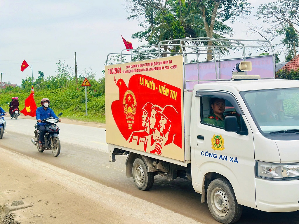 Công an xã Đại Đồng tổ chức Hội nghị triển khai phương án bảo đảm ANTT phục vụ bầu cử