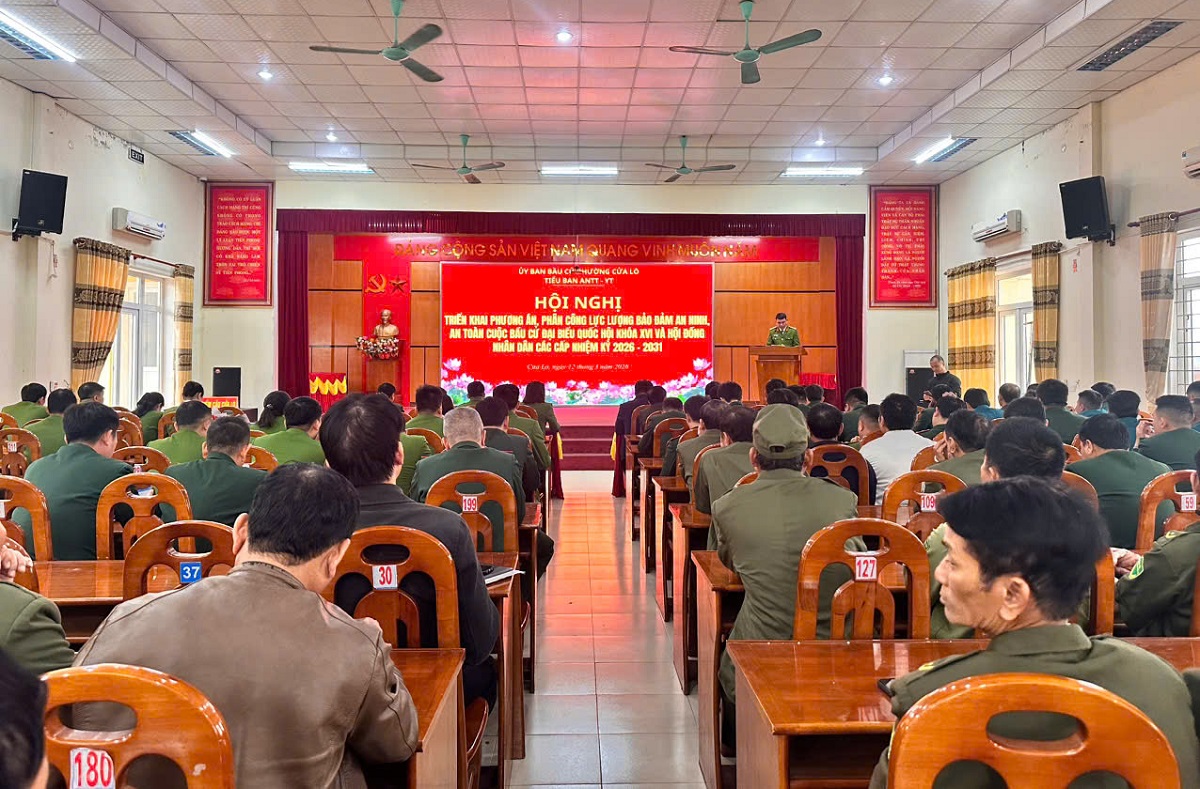 Công an Phường Cửa Lò tham mưu Tiểu ban an ninh trật tự và y tế triển khai công tác bảo đảm ANTT Cuộc bầu cử