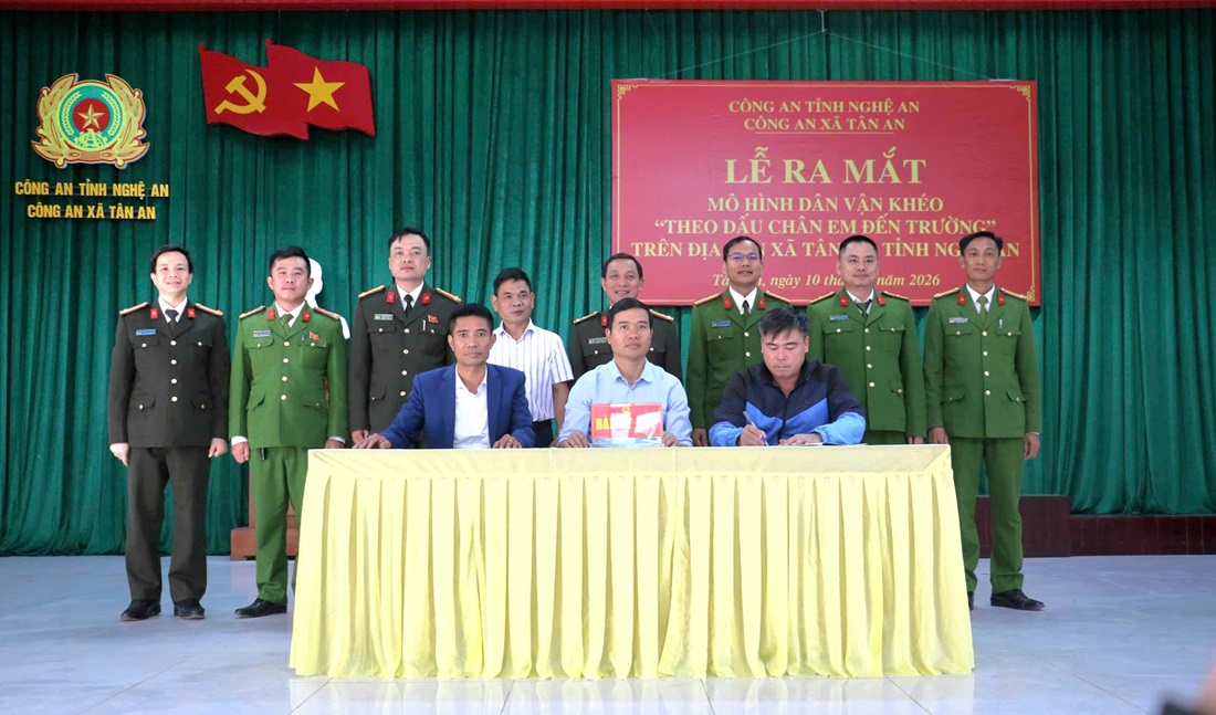 Công an xã Tân An ra mắt mô hình dân vận khéo 