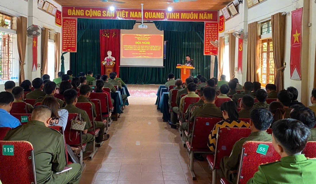 Xã Châu Tiến triển khai nhiệm vụ bảo đảm an ninh, trật tự và y tế phục vụ bầu cử