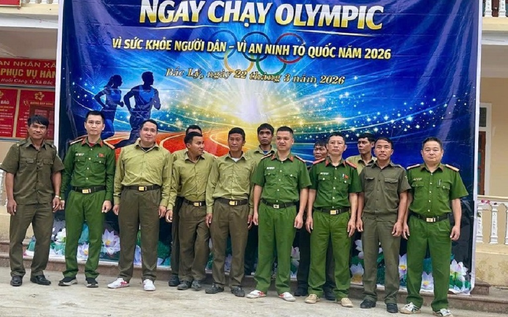 Công an xã Bắc Lý tích cực hưởng ứng 