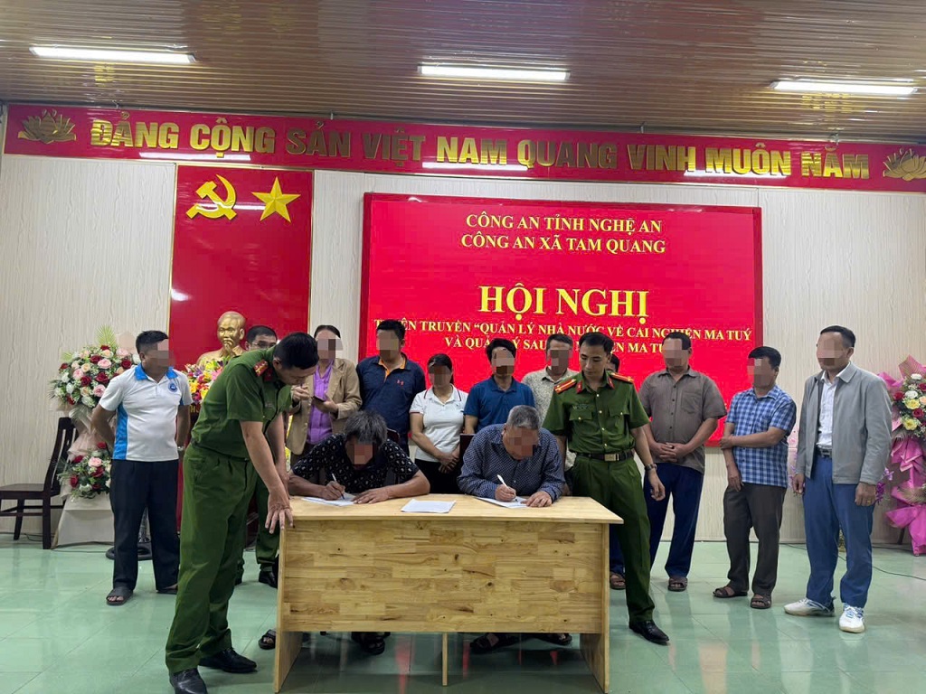 Công an xã Tam Quang: Tuyên truyền 