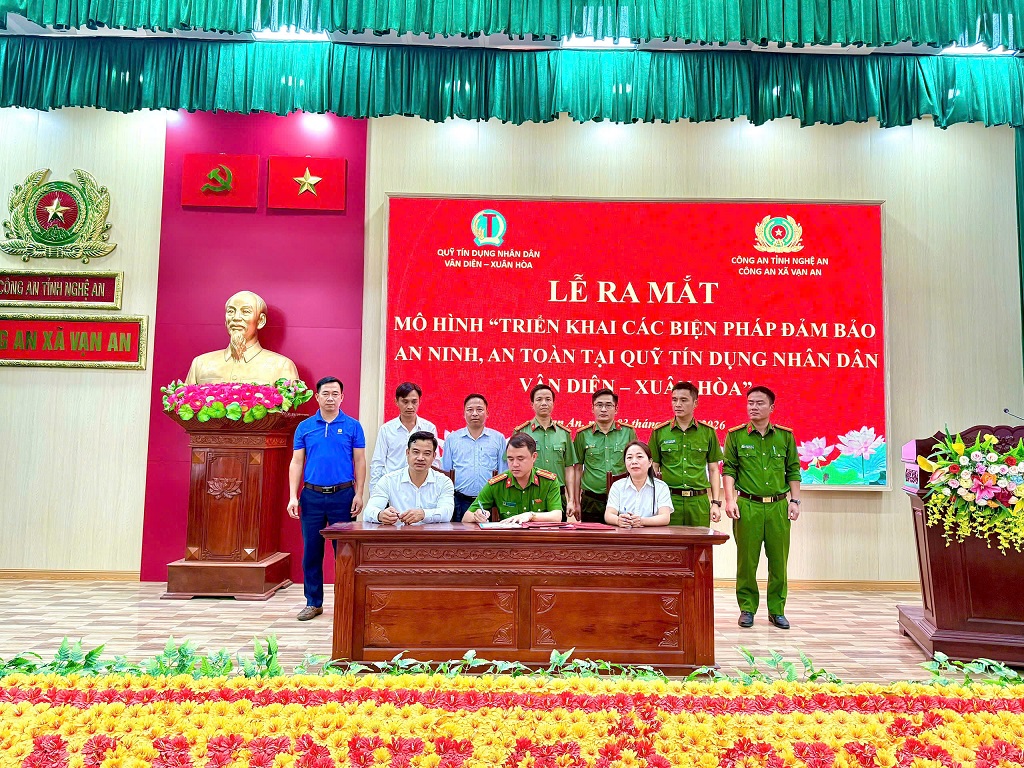 Công an xã Vạn An phối hợp ra mắt mô hình 