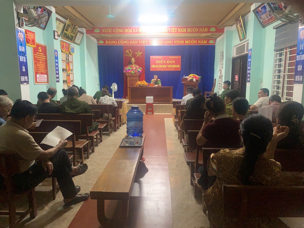 Công an phường Thái Hòa tổ chức Diễn đàn 