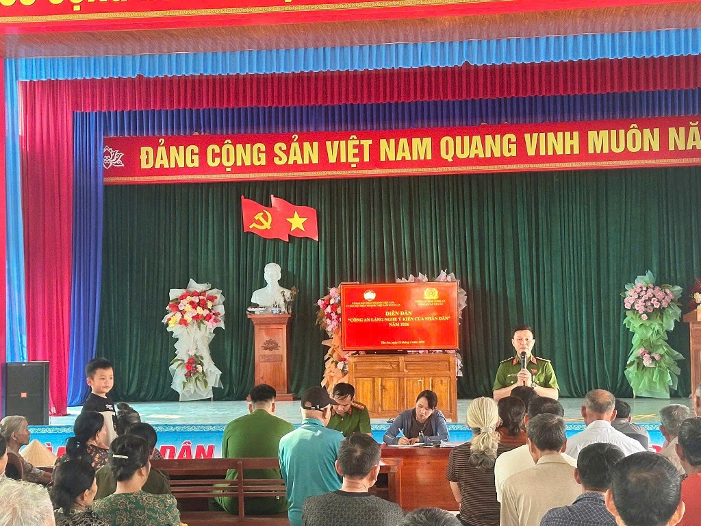 Công an xã Tân An tổ chức diễn đàn 