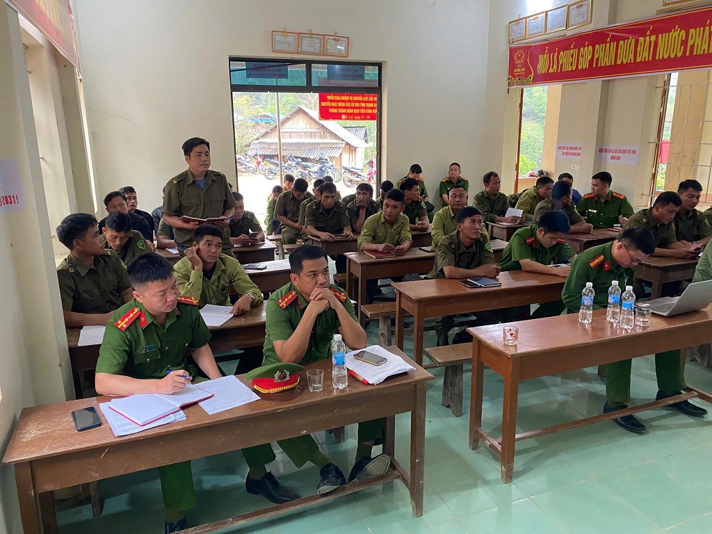 Công an xã Bắc Lý tổ chức Hội nghị giao ban Quý I, lực lượng tham gia bảo vệ ANTT ở cơ sở