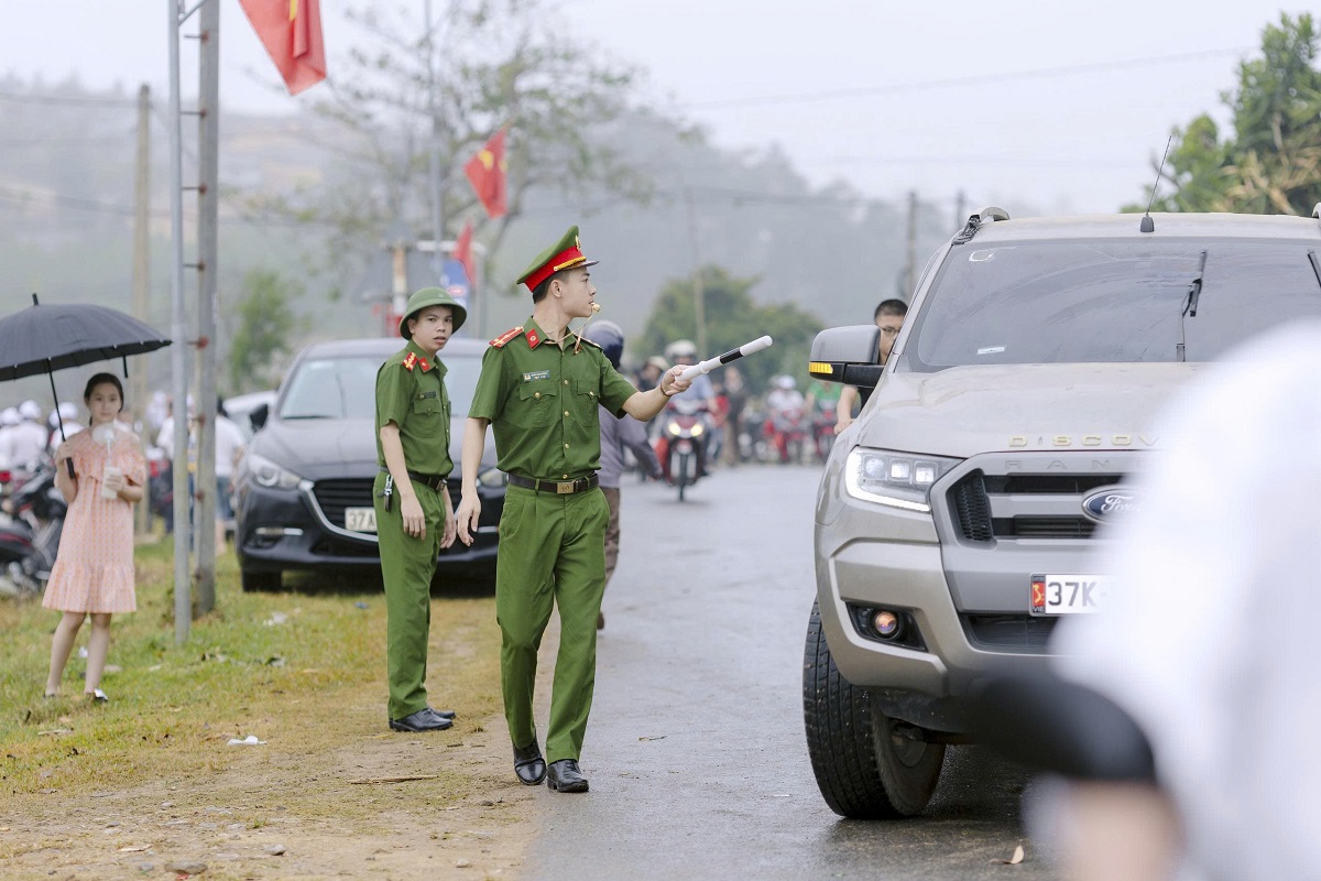 Công an xã Cát Ngạn tăng cường CBCS tham gia bảo đảm ANTT tại Đại hội Thể dục thể thao xã Cát Ngạn lần thứ I năm 2026