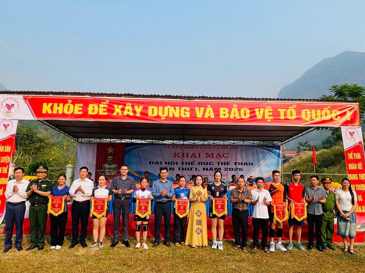 Công an xã Na Loi phối hợp tổ chức Đại hội Thể dục thể thao năm 2026