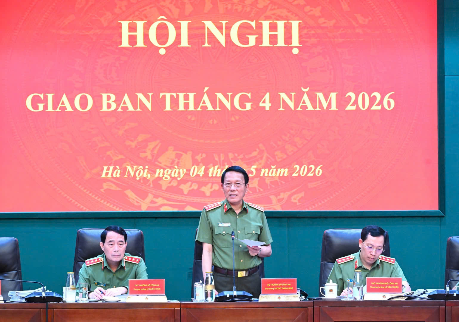 Bộ trưởng Lương Tam Quang phát biểu kết luận Hội nghị