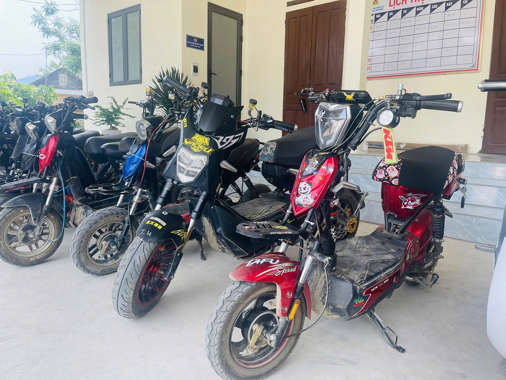 Xe đạp điện được học sinh tự ý nâng tốc độ, thay đổi động cơ; lắp thêm thiết bị không đảm bảo kỹ thuật