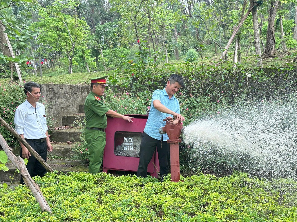 Chủ động phương án PCCC, bảo vệ an toàn Khu di tích Kim Liên