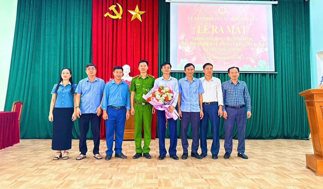 Lễ ra mắt Trung tâm học tập cộng đồng xã Nghĩa Khánh