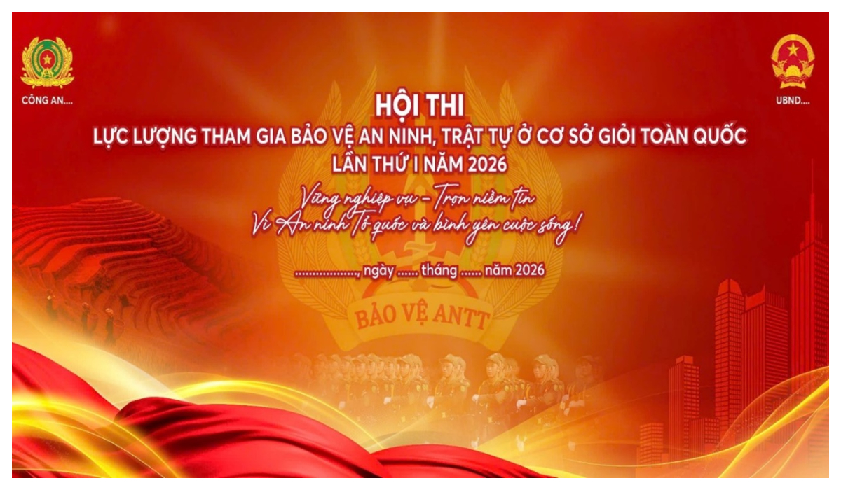Ban hành kế hoạch tổ chức Hội thi lực lượng tham gia bảo vệ an ninh, trật tự ở cơ sở giỏi toàn tỉnh (lần thứ I) năm 2026
