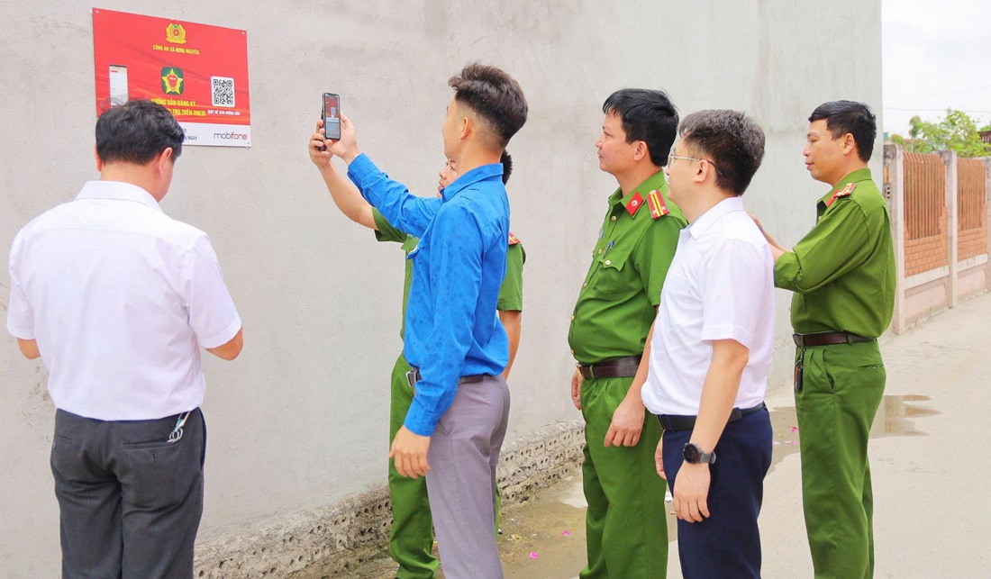 Công an xã Hưng Nguyên ra mắt mô hình 