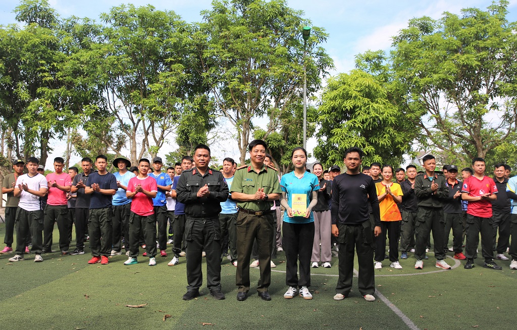 Kiểm tra, động viên các đội tuyển tham gia Hội thi và Hội thao của Bộ Công an