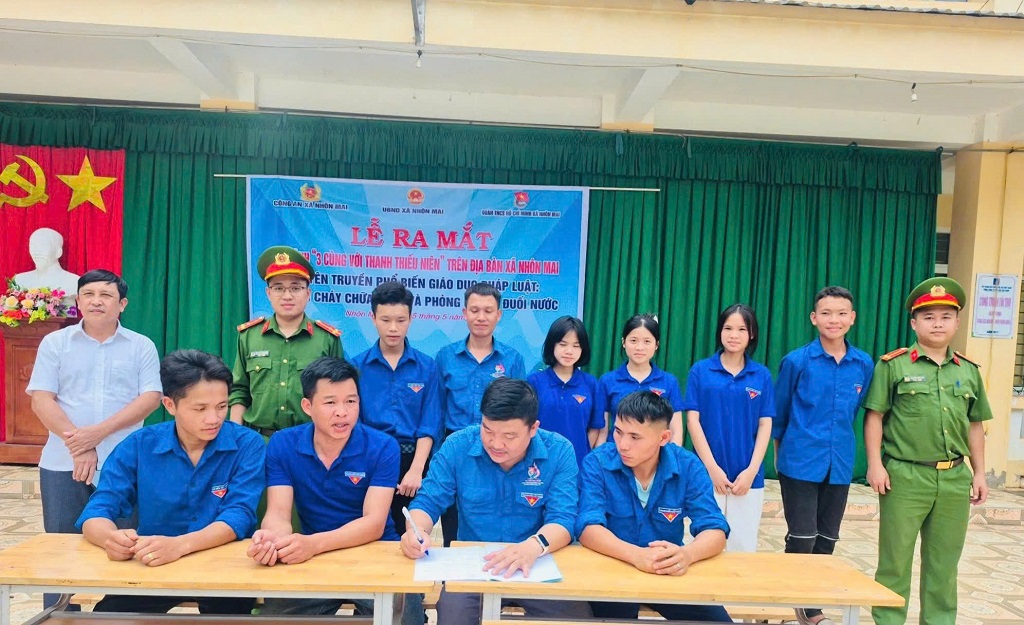 Công an xã Nhôn Mai: Ra mắt mô hình 