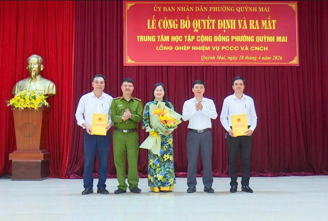 Ra mắt Trung tâm học tập cộng đồng phường Quỳnh Mai