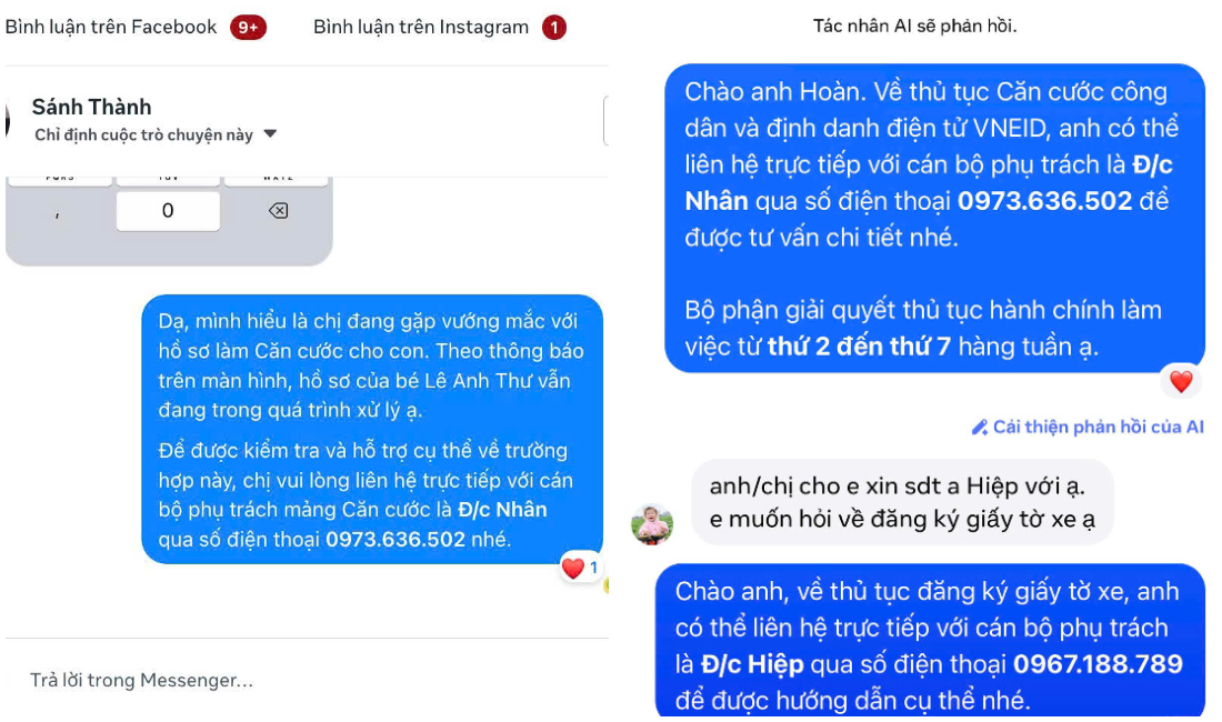 Công an phường Tân Mai ứng dụng AI hỗ trợ người dân giải quyết thủ tục hành chính