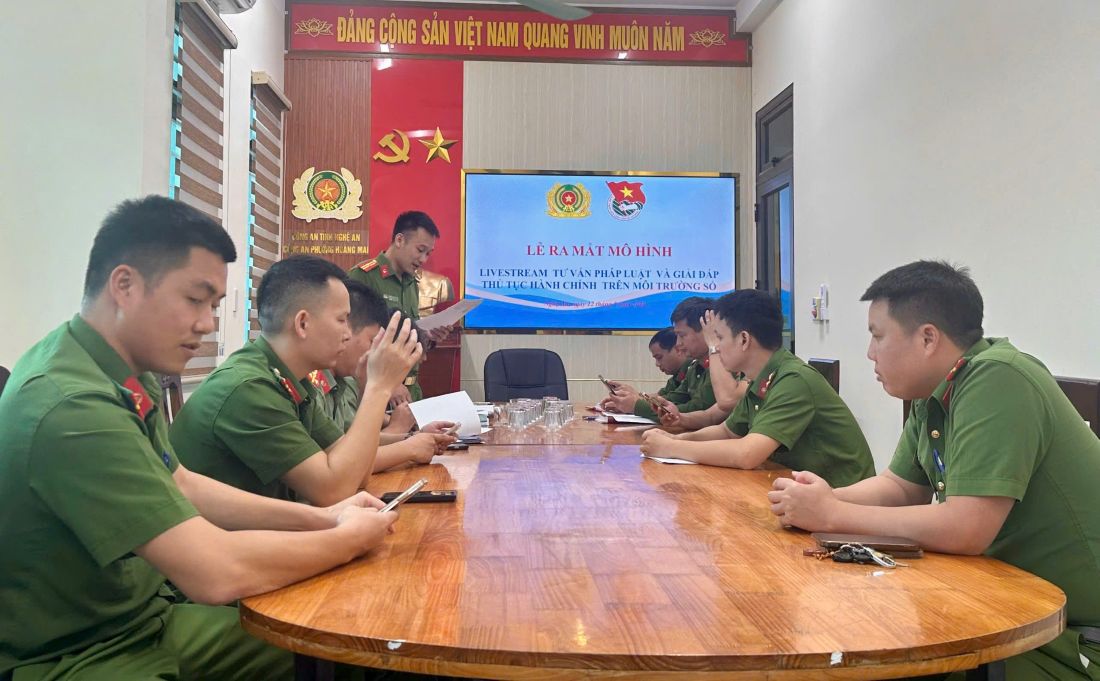 Công an phường Hoàng Mai ra mắt mô hình 