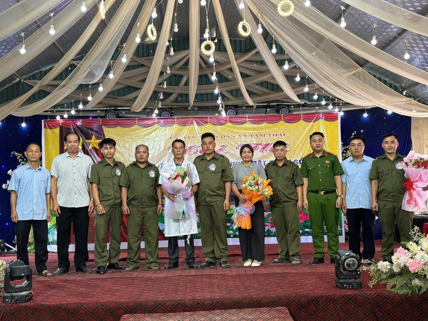 Công an xã Tam Thái tổ chức Hội thi 