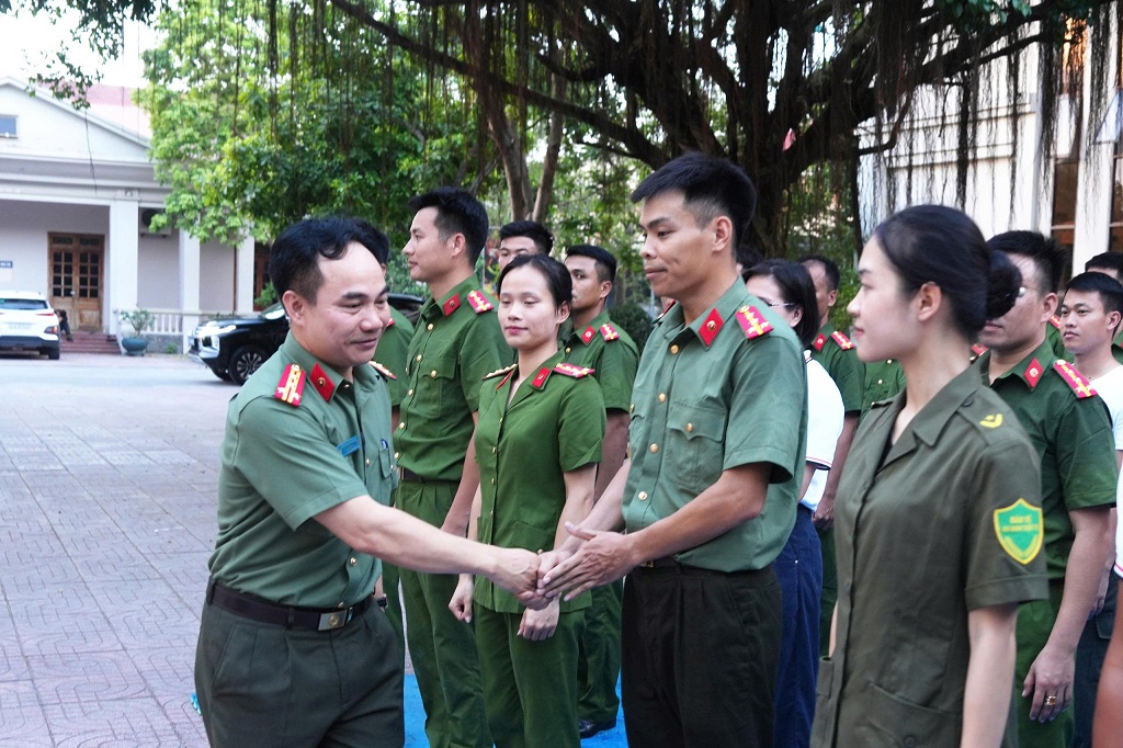 Tổng duyệt Đội tuyển Công an tỉnh tham gia Hội thao quân sự, võ thuật và thể thao CAND