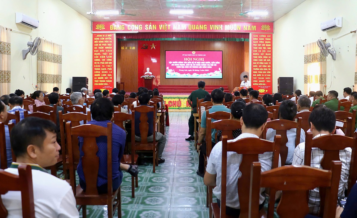 Xã Trung Lộc tập huấn bảo vệ bí mật nhà nước, an ninh mạng và an ninh chính trị nội bộ