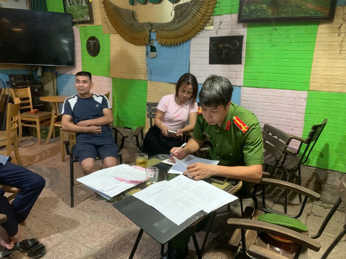 Công an xã Cát Ngạn triển khai 
