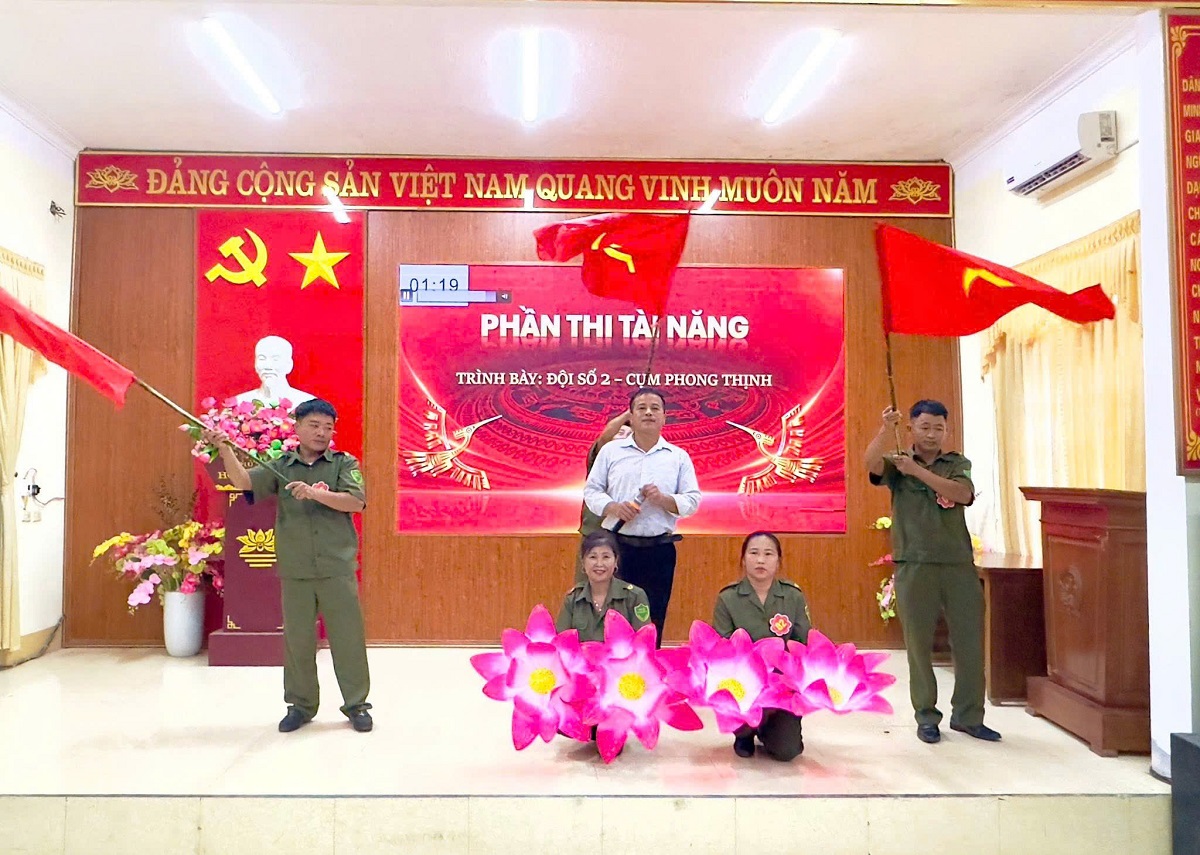 Công an xã Cát Ngạn tham mưu tổ chức thành công Hội thi lực lượng ANTT cơ sở giỏi (lần thứ 1) năm 2026