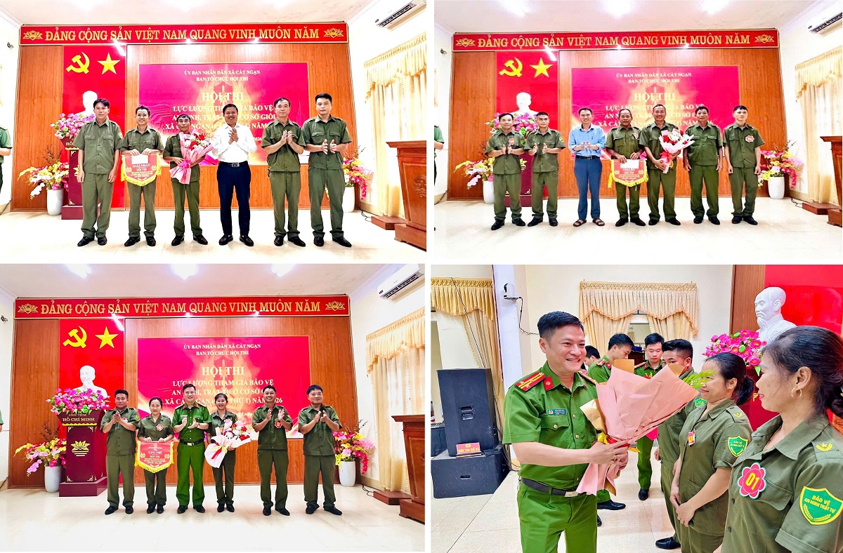 Ban Tổ chức Hội thi trao giải cho các đội tham gia