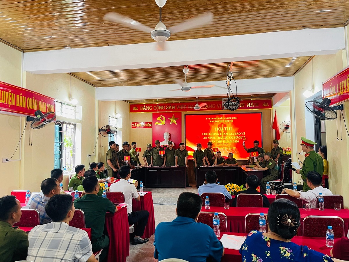 Hữu Kiệm tổ chức Hội thi lực lượng tham gia bảo vệ ANTT ở cơ sở giỏi năm 2026