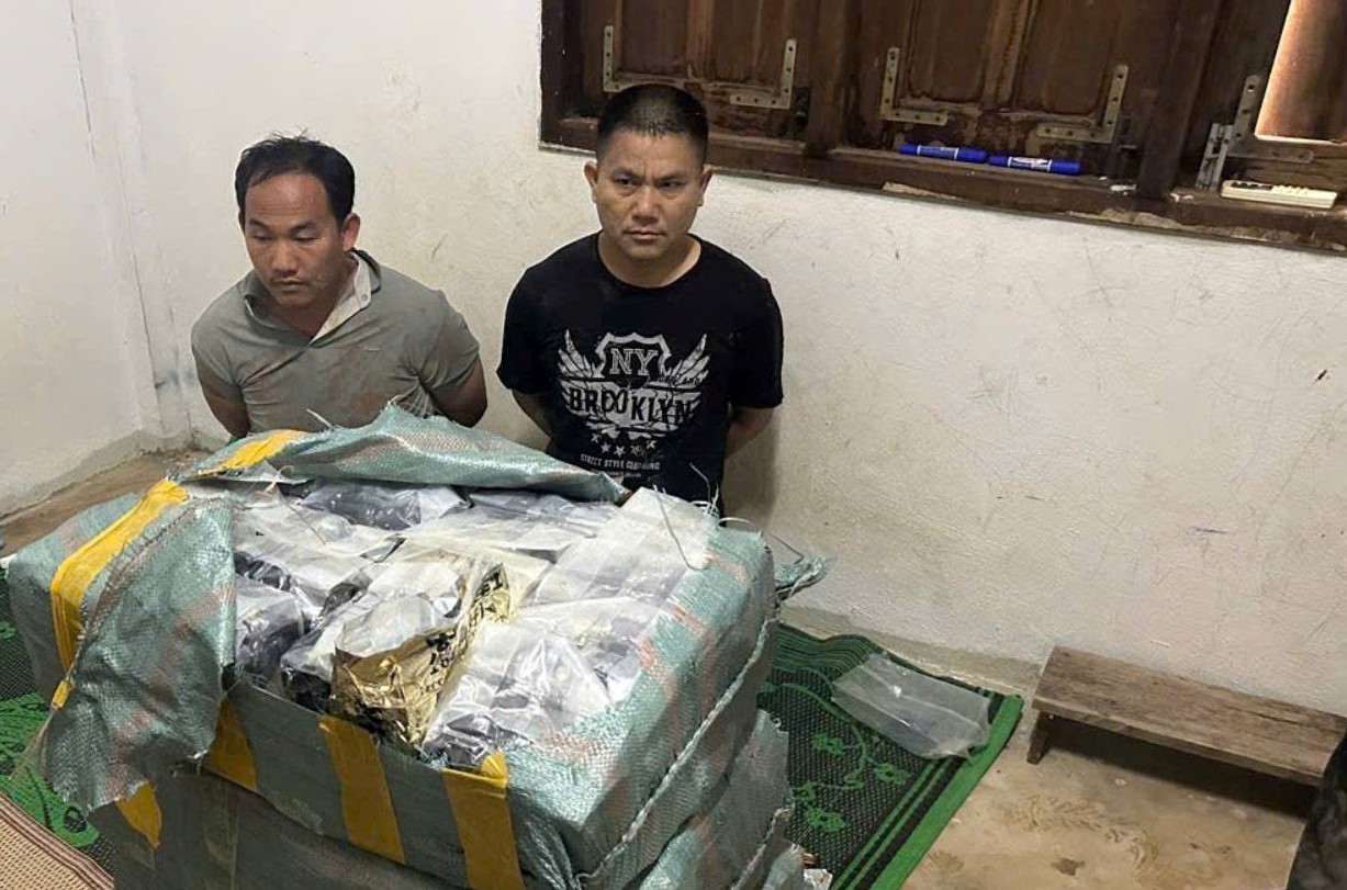 02 đối tượng và 100kg ma túy bị thu giữ