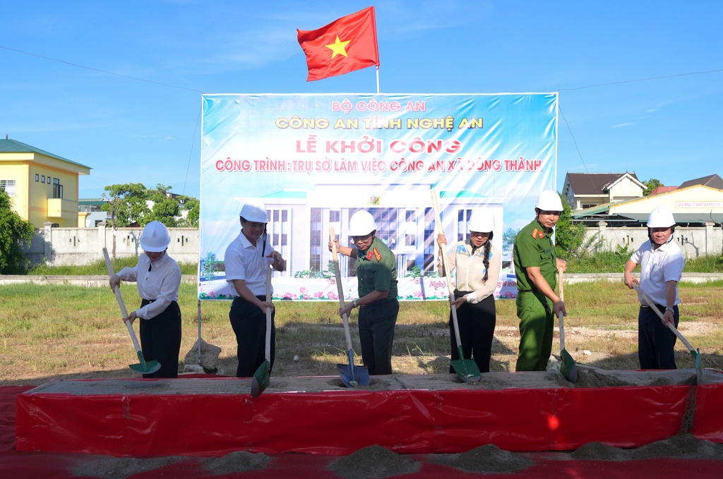 Lễ khởi công trụ sở Công an xã Đông Thành