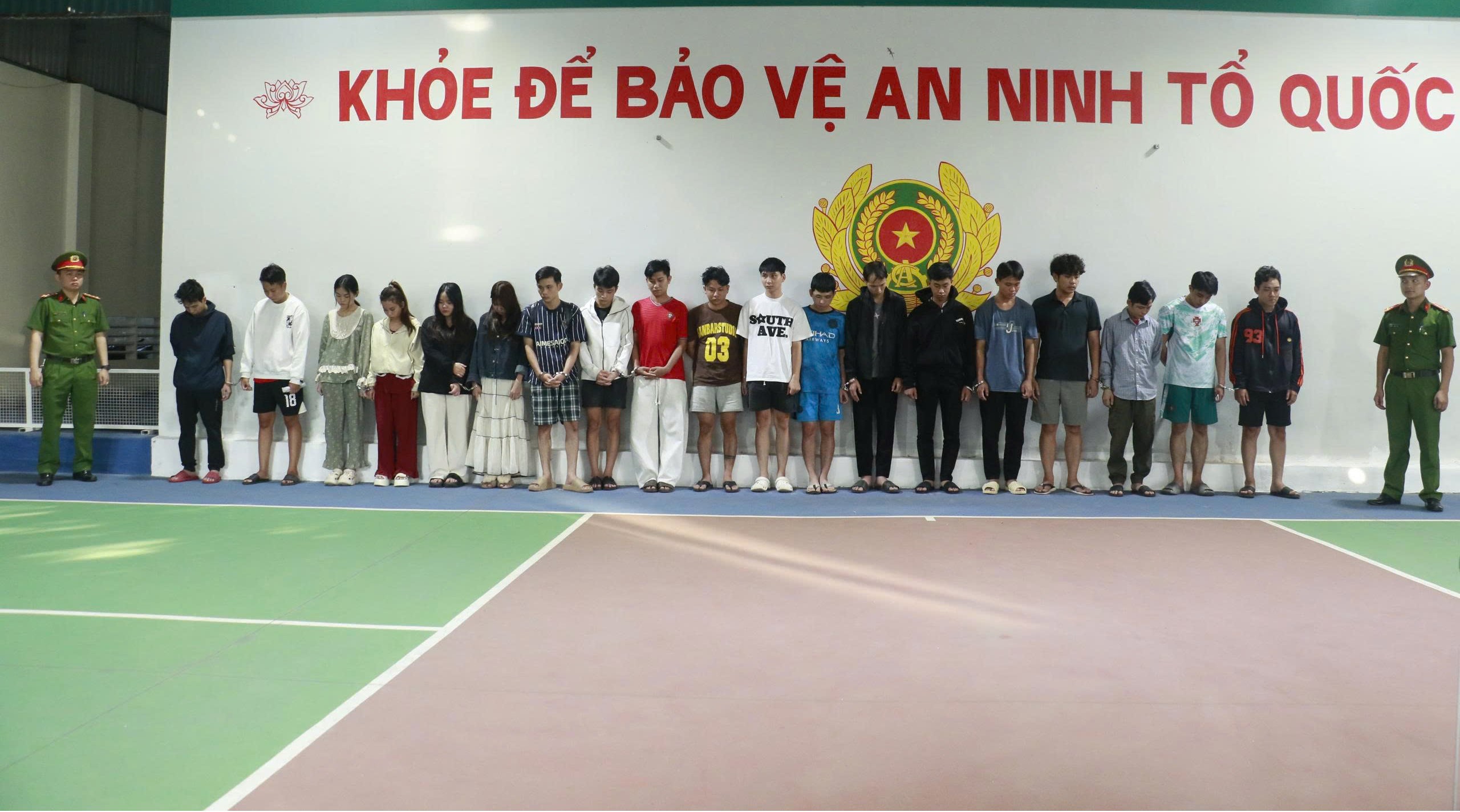 Số đối tượng bị bắt giữ