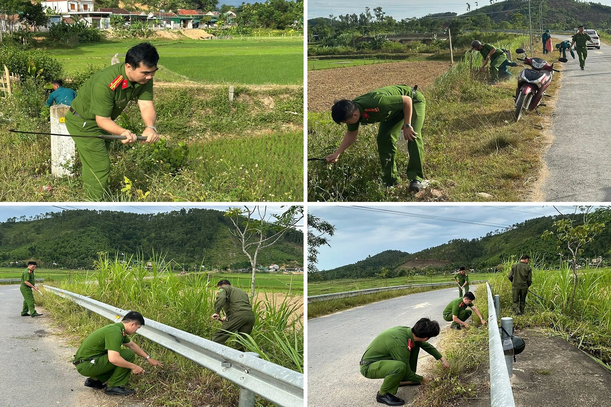 Công an xã Xuân Lâm hưởng ứng phong trào 