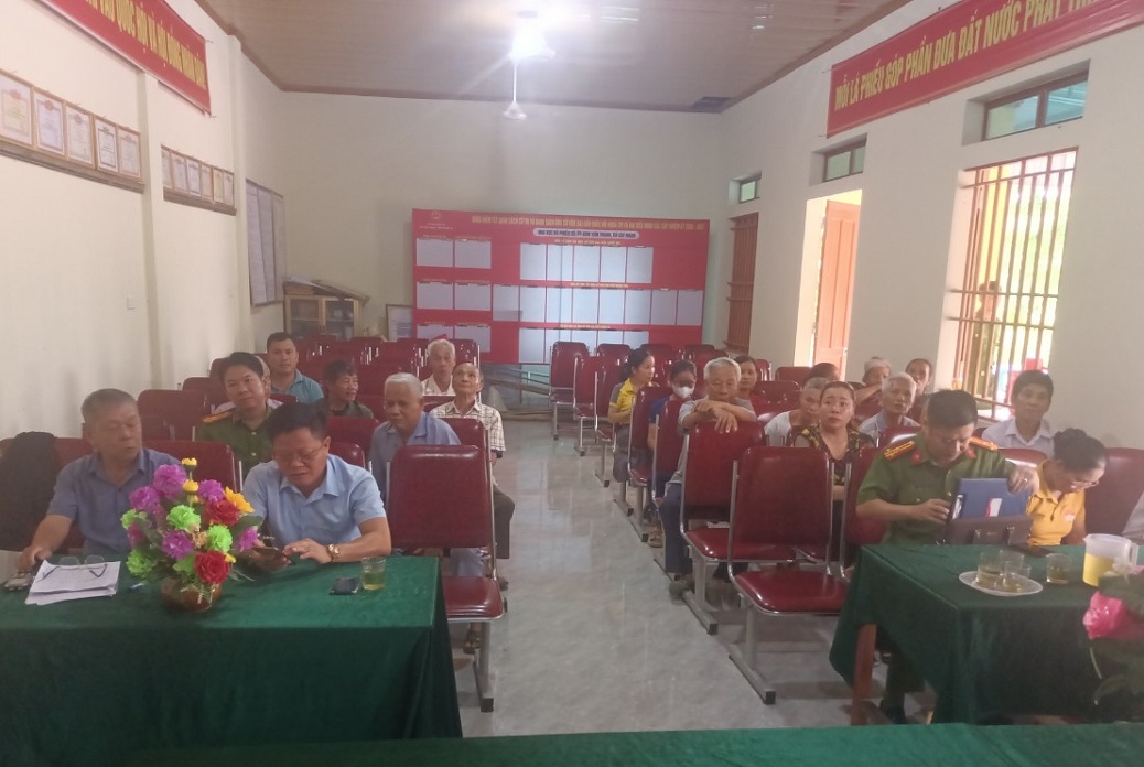 Công an xã Cát Ngạn tổ chức diễn đàn “Công an lắng nghe ý kiến nhân dân”