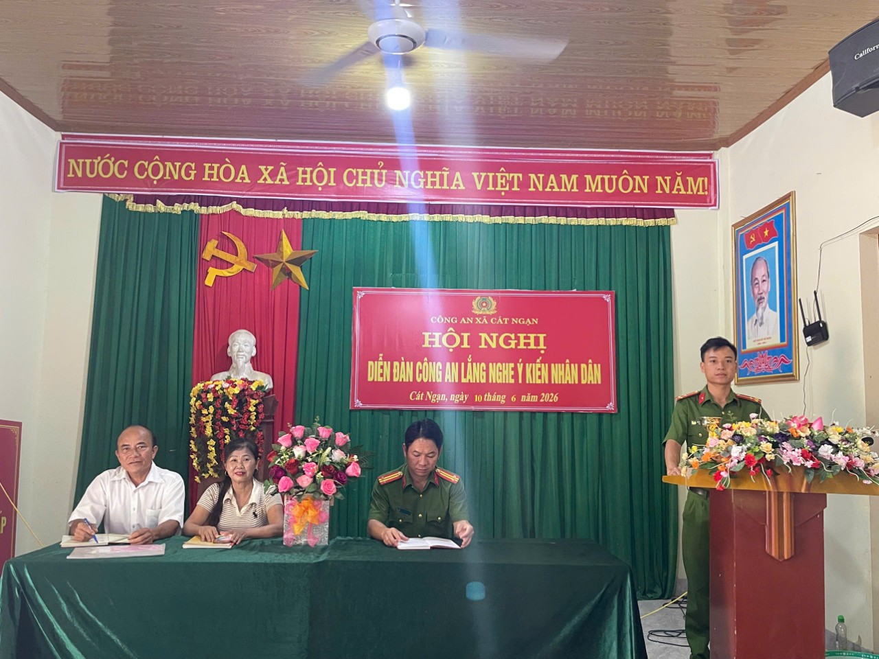 Toàn bộ ý kiến được Công an xã trực tiếp giải trình và tiếp thu