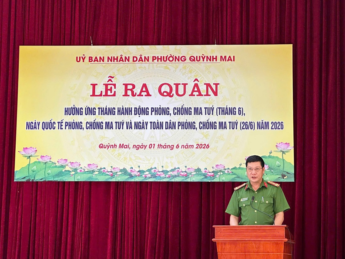 Tổ chức lễ ra quân hưởng ứng Tháng hành động phòng, chống ma túy năm 2026