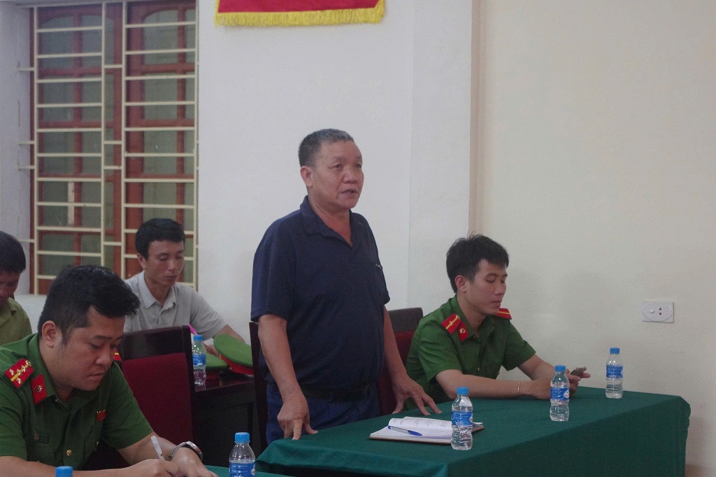 Công an xã Nậm Cắn tổ chức Hội nghị đối thoại với Bí thư Chi bộ, Trưởng bản và lực lượng ANTT ở cơ sở
