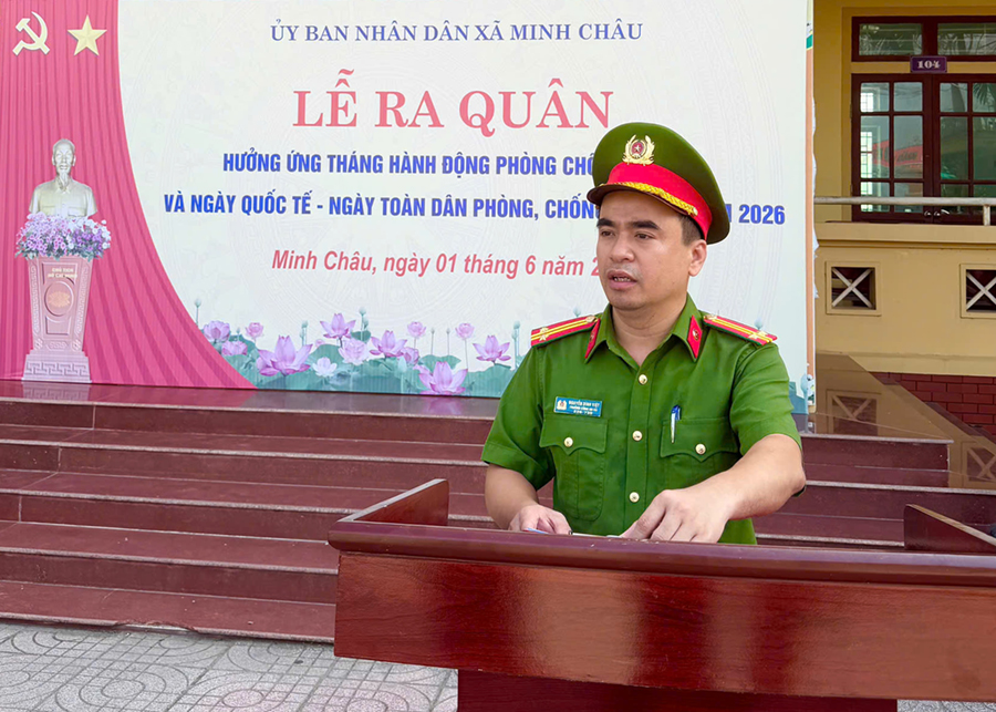 Ra quân hưởng ứng Tháng hành động phòng, chống ma túy