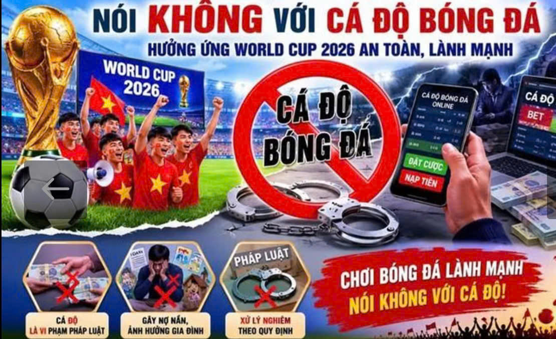 Cảnh báo cá độ bóng đá trên không gian mạng