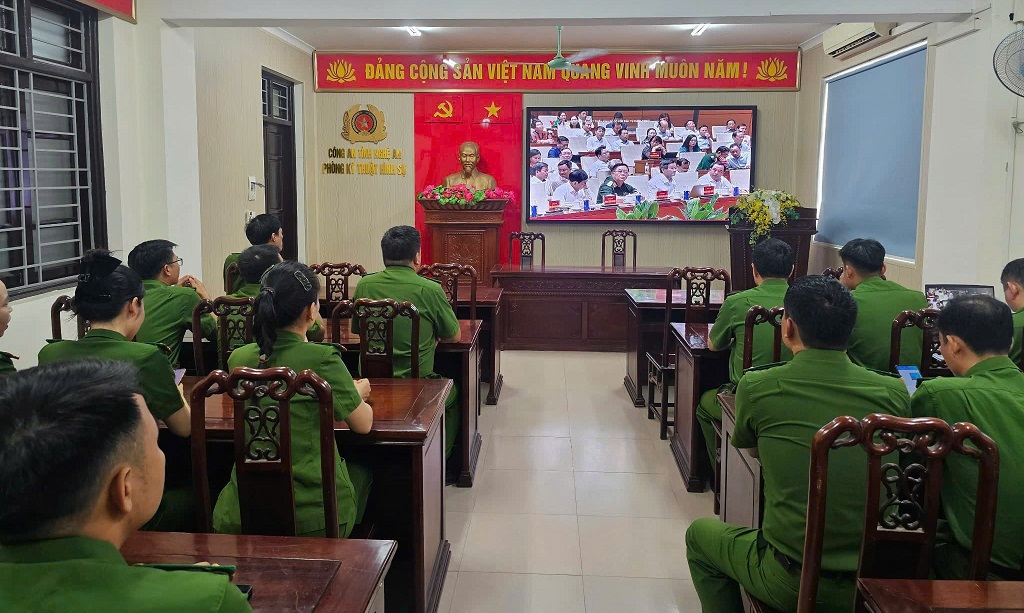 Tại Phòng Kỹ thuật hình sự Công an tỉnh