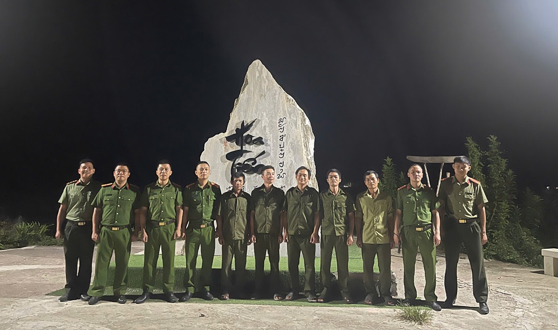 Công an xã Châu Tiến tăng cường tuần tra bảo đảm an ninh trật tự